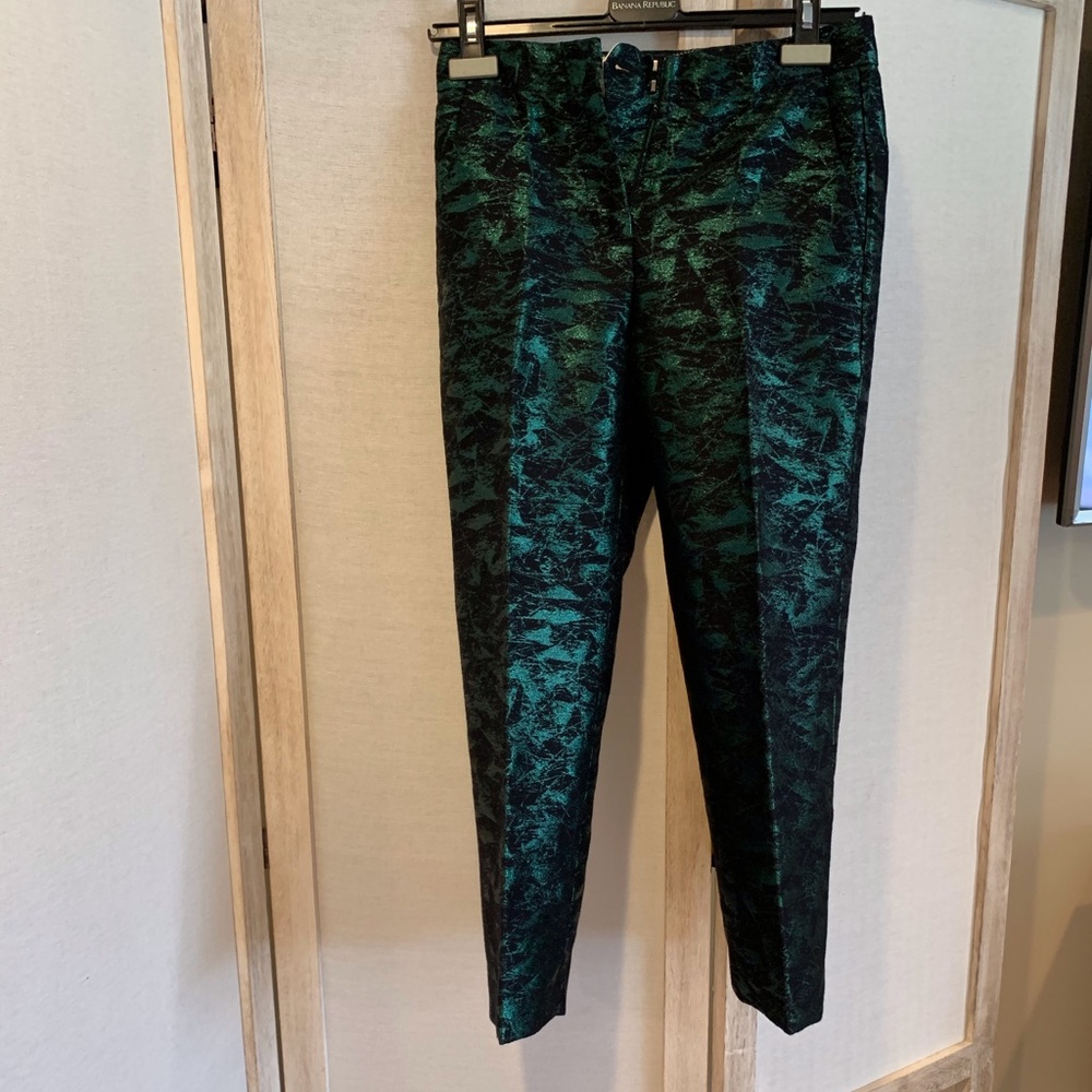 J. Crew jacquard cropped pants